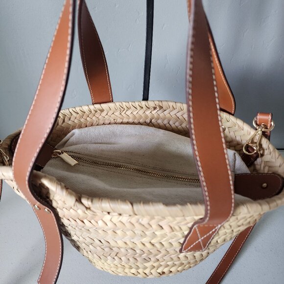 Doum Straw Tote "EUC" - Picture 15 of 16
